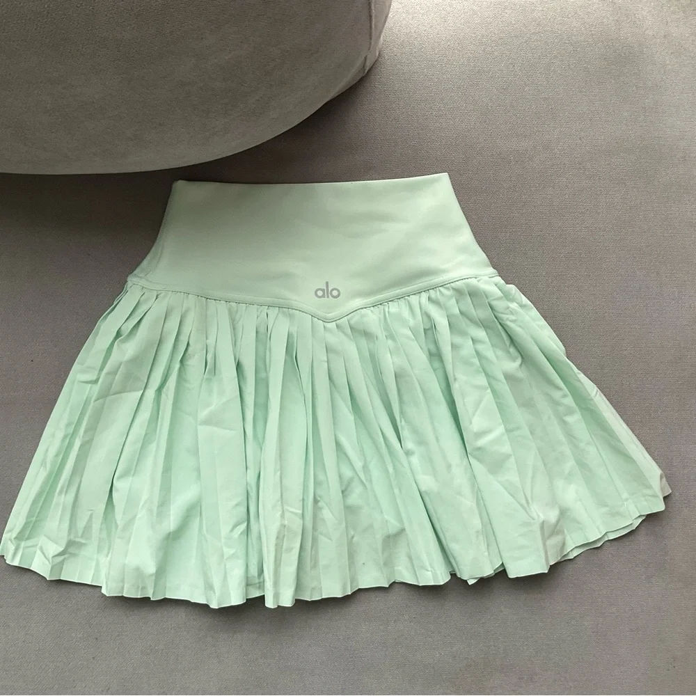 Alo Yoga Grand Slam Tennis Skirt Spearmint XXS
